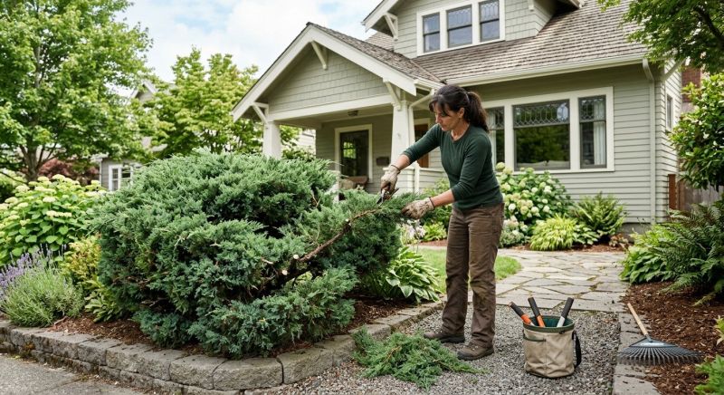 Juniper Pruning in Aiken, SC